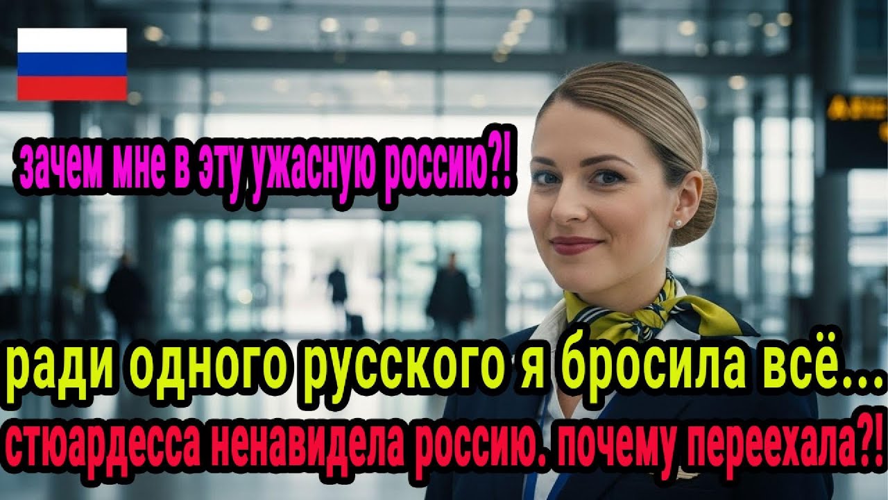 ненавидя россию, немка-стюардесса бросила всё ради русского студента!