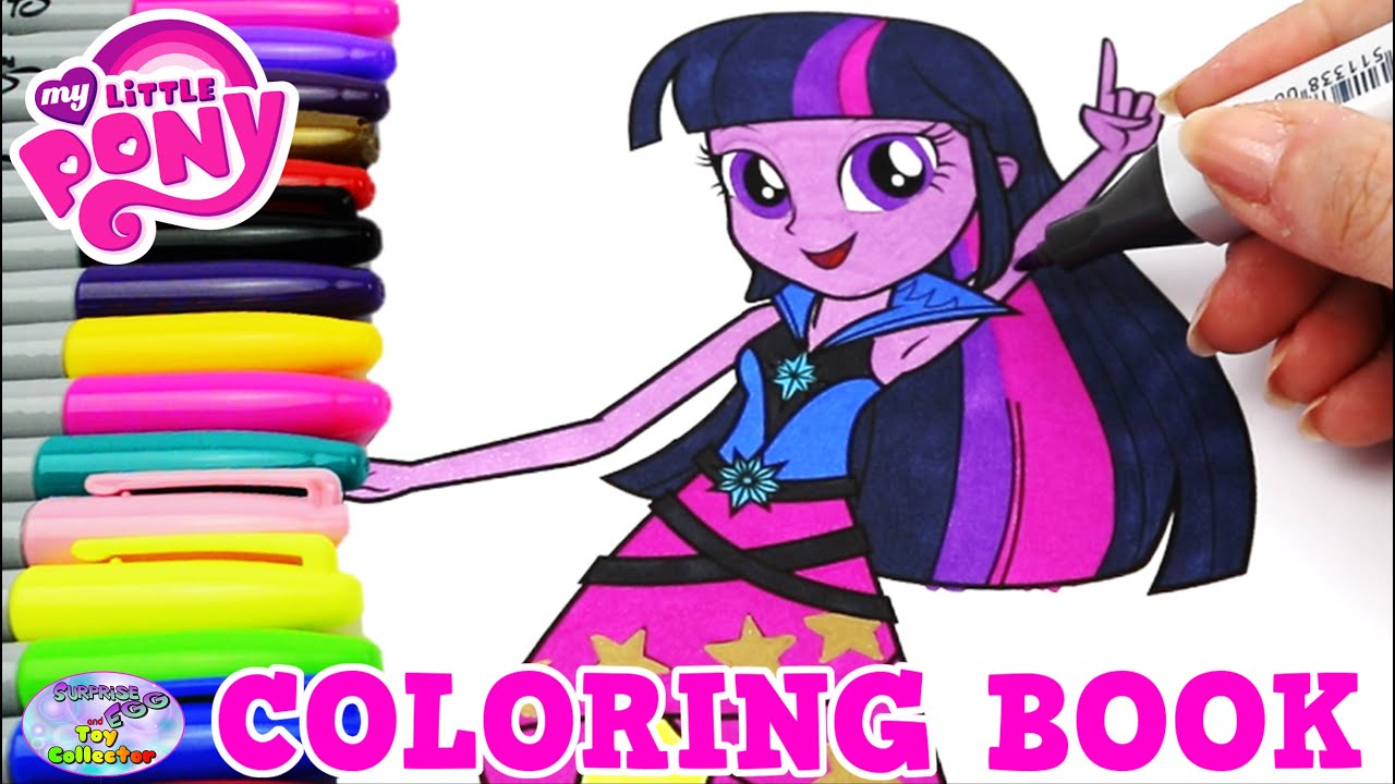 My Little Pony Coloring Book MLP EG Twilight Sparkle Episode Surprise Egg and Toy Collector SETC