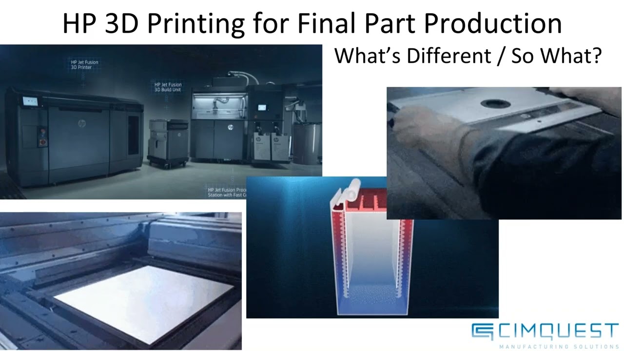Cimquest Webinar   HP 3D Printing for High Production Machinery and Manufacturing Lines