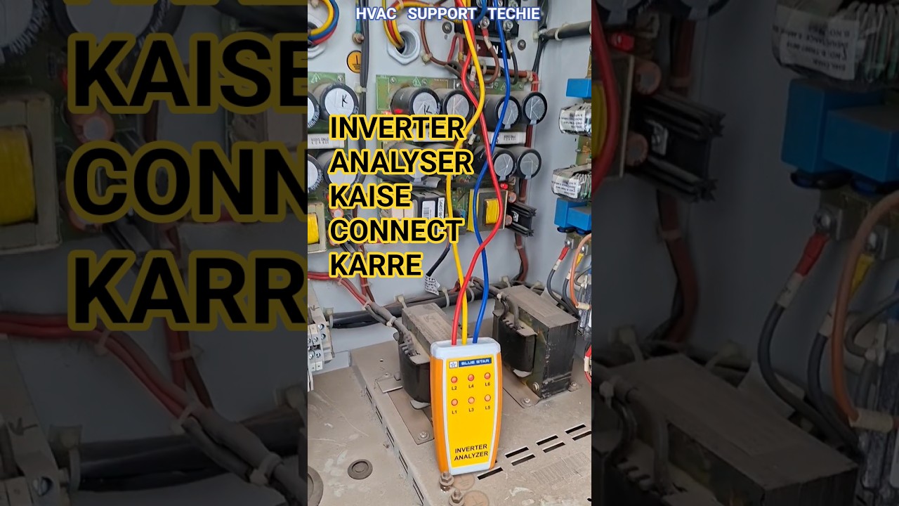 How to Use Inverter Analyzer.  #vrf #electrical #connection