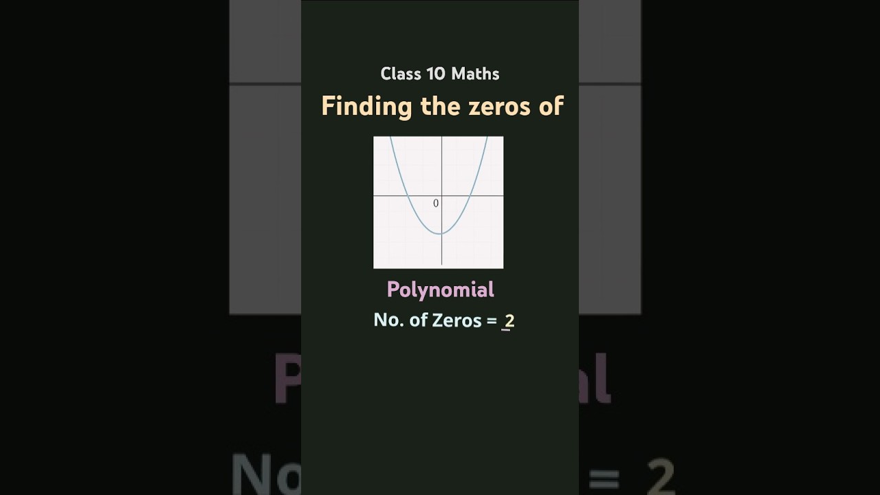 How to Find Number of Zeroes from the Graph of a Polynomial | Class 9 & 10 Maths | Easy Explanation