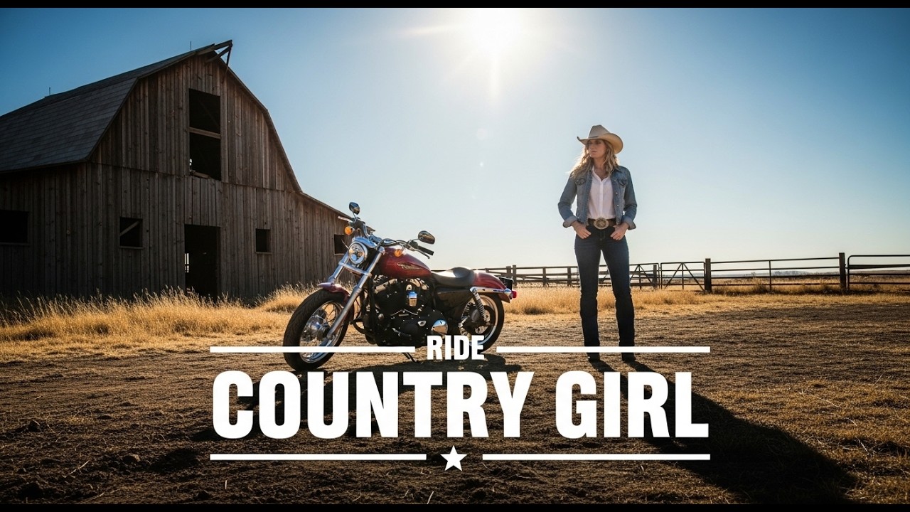 Wild Rose Cowgirl Country Ride – Chasing the Horizon on Endless Highways 🌹🏍️ #countrymusic