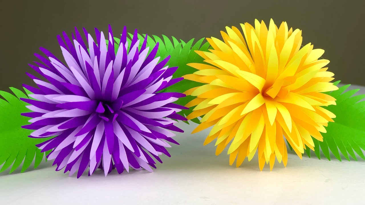 Amazing Paper Flowers | Home Decor | Paper Flower Making | Paper Craft | Flower Making With Paper