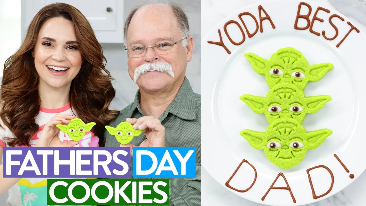 DIY FATHERS DAY YODA COOKIES