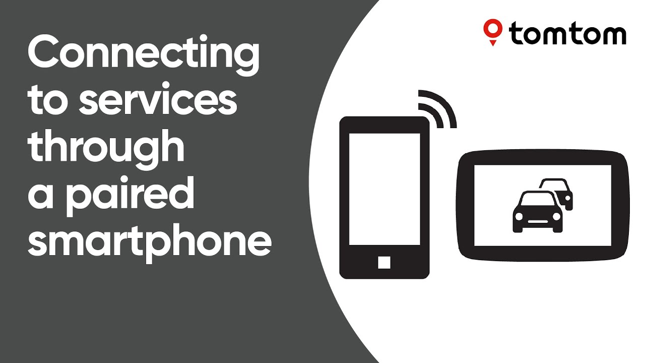 Connecting to TomTom Services on your device through a paired smartphone