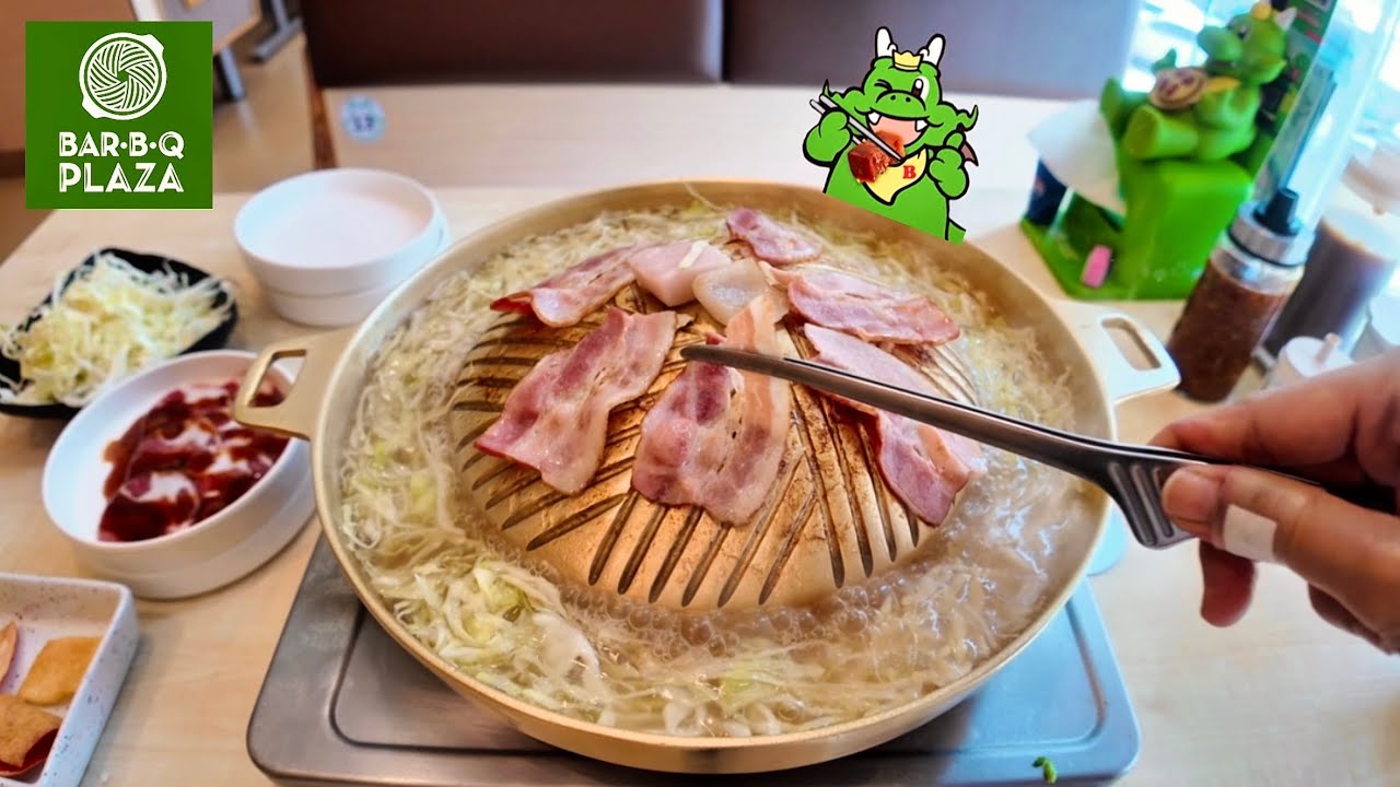 $12 All-you-can-eat BBQ Buffet🥓 | Bar B Q Plaza GONBUFFET 🐲
