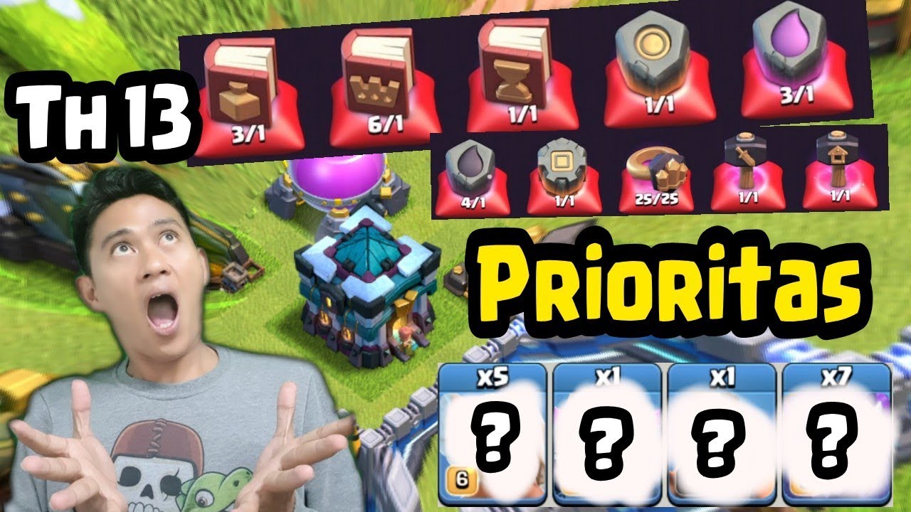 Prioritas TH 13 Jangan Salah,Siapkan Pasukan Untuk War TH 13 COC INDONESIA UPDATE TH 13