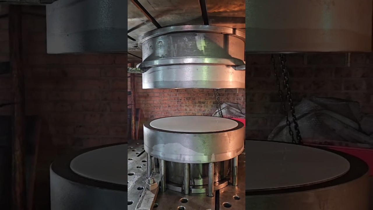 The first phase of Handpan production line | metal press | Build Handpan #howto