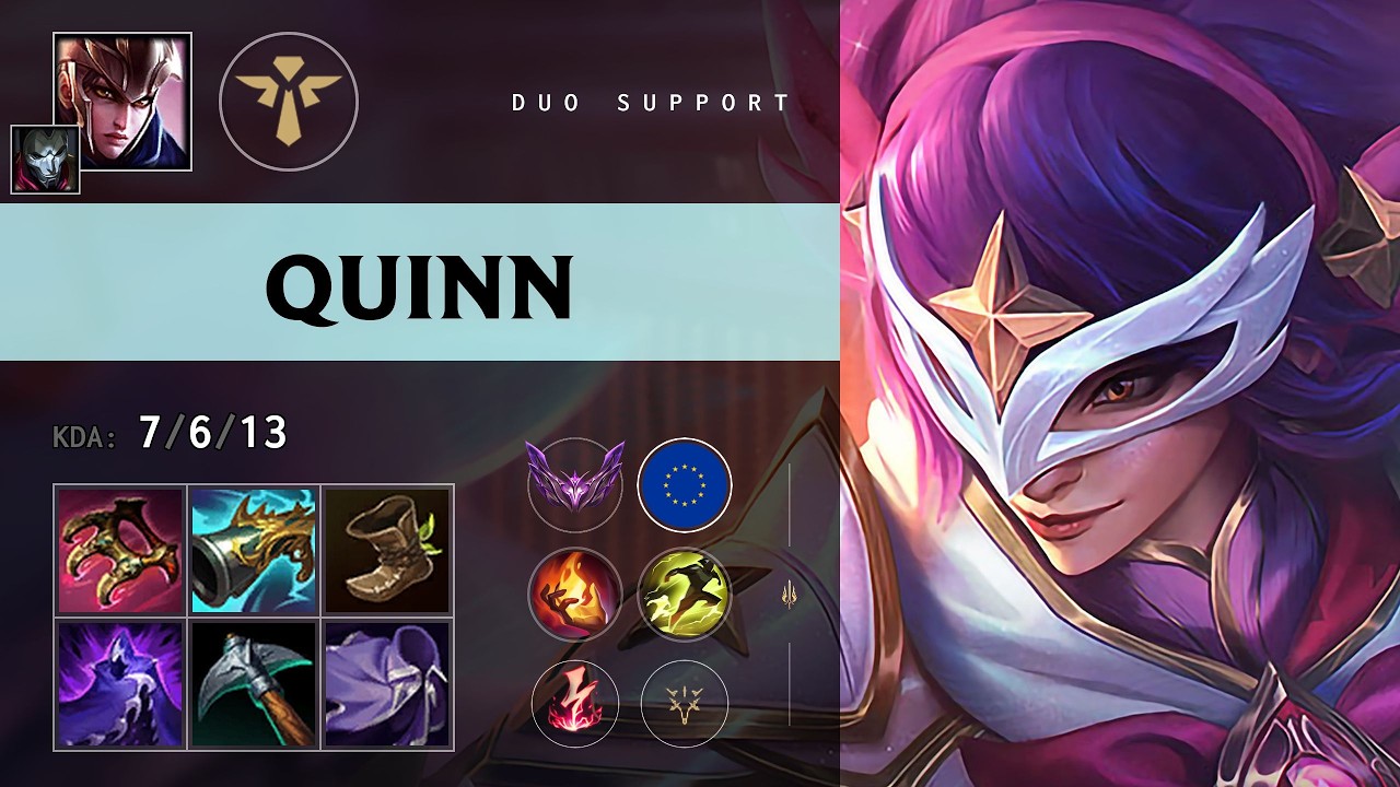 Quinn Support vs Zoe - EUW Master Patch 26.14