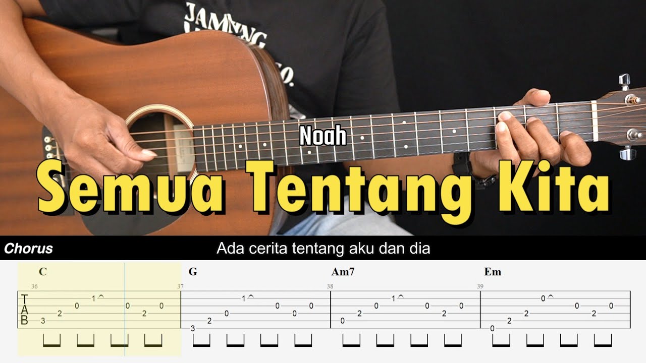 Semua Tentang Kita - Noah (Peterpan) | Tutorial Chord Gitar Mudah dan Petikan Ritem  #chordgitar