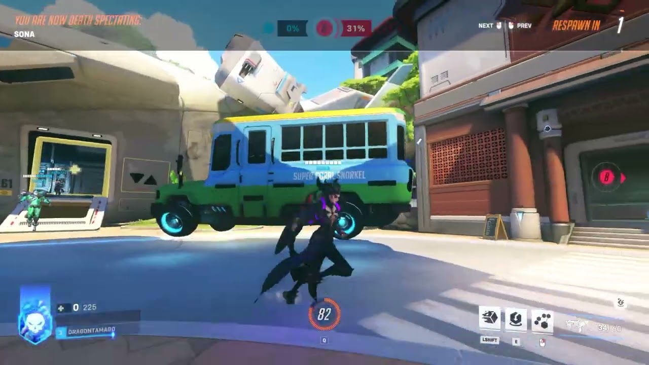 Overwatch2: Sombra gameplay Samoa (no commentary)