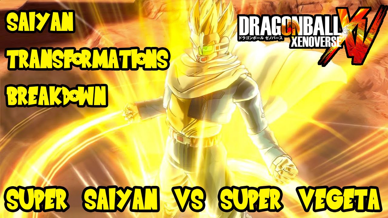 Dragon Ball Xenoverse: Super Saiyan 1 & 2 vs Super Vegeta 1 & 2 Transformations & How to Unlock