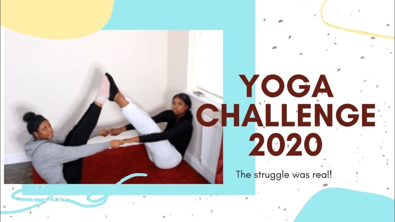 HILARIOUS Yoga Challenge | Vlogmas Day 3/9 - Yoga with my gurl🤸🏾‍♀️  | Joy's Life #embarazzing