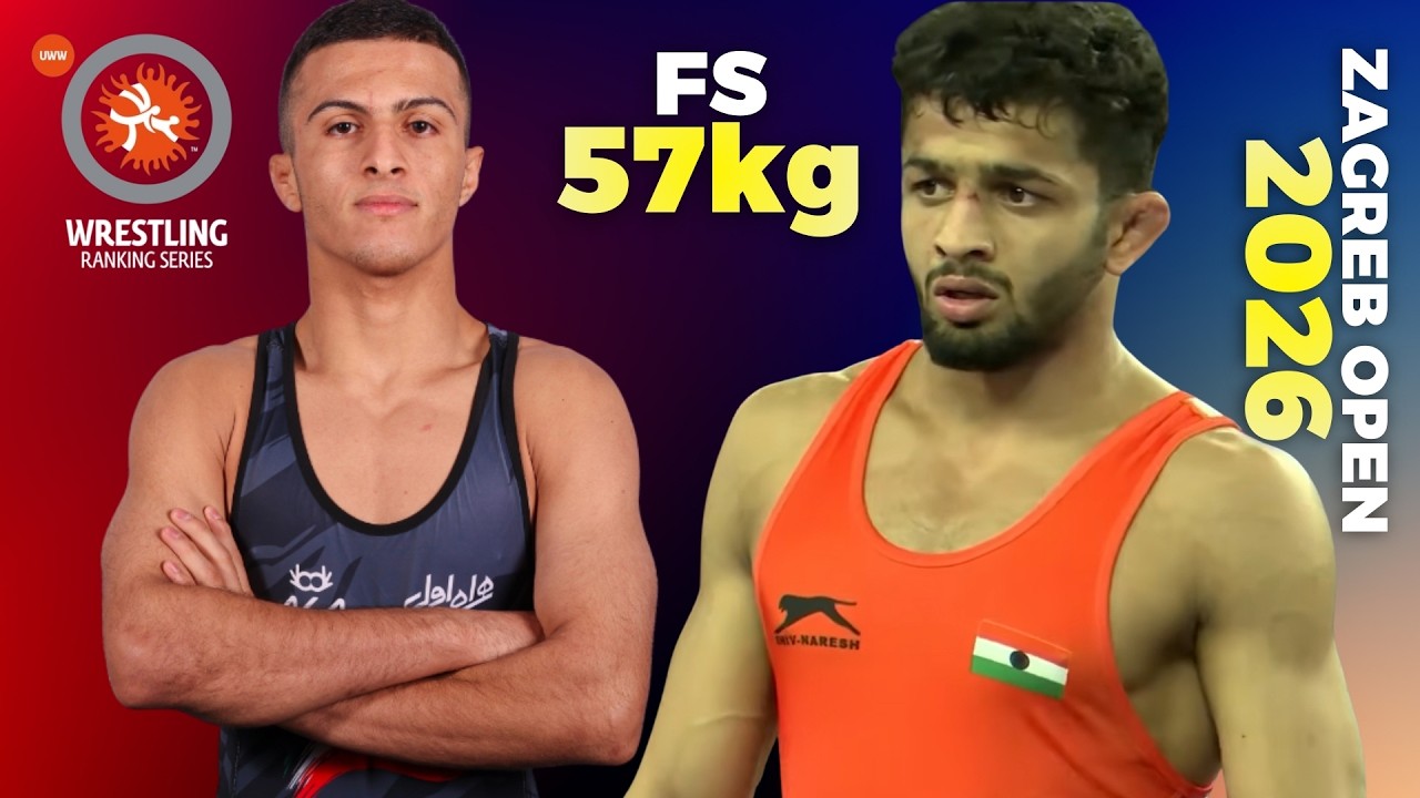 Atish Sunil TODKAR (IND) vs Milad Jahangir VALIZADEH (IRI). Zagreb 2026 | Bronze Medal | FS 57