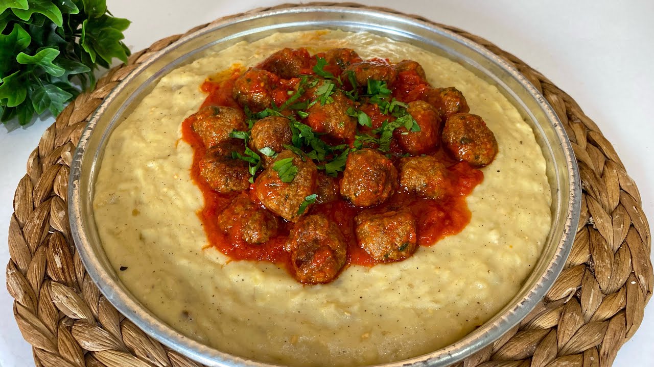 ŞAHANE BİR ANA YEMEK TARİFİ 😍TAM İFTARA HAZIRLAMALIK 👌🏼Beğendili Köfte Tarifi 🧆 Çiçekintarifleri