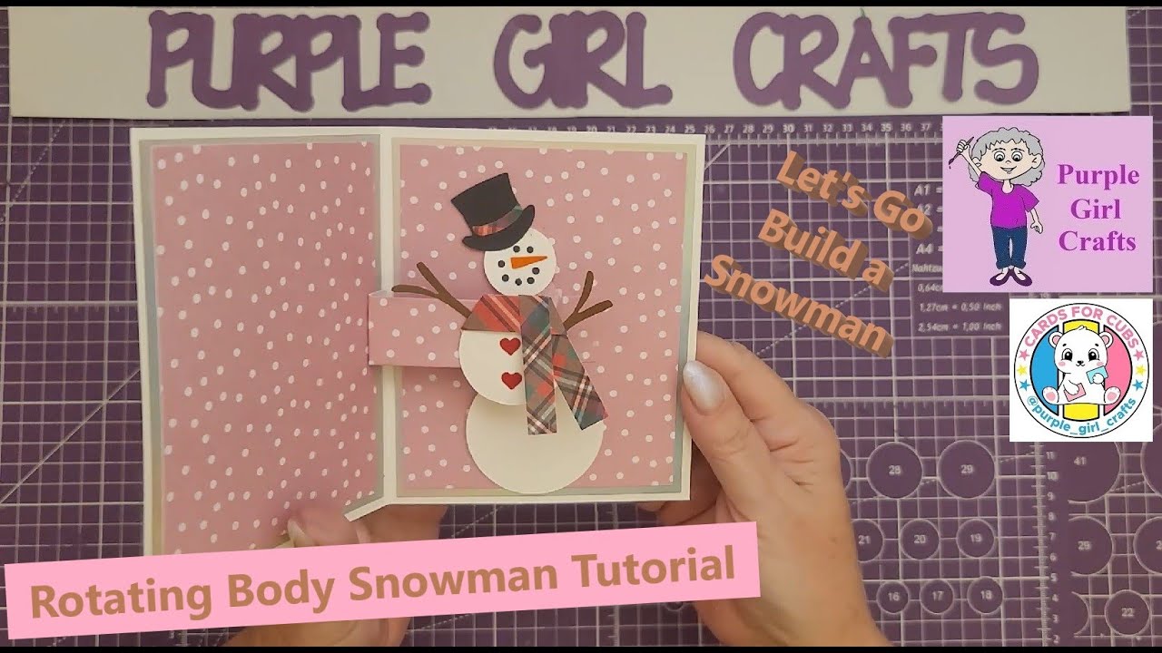 Abdorable Snowman Rotating Body Card Tutorial