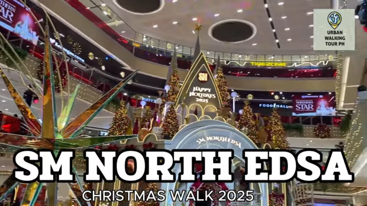 SM NORTH EDSA CHRISTMAS Philippines 2025 | Walking Tour | ASMR | Virtual Tour