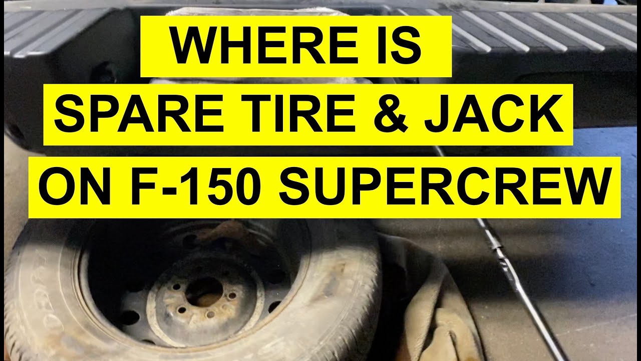 Ford F -150, F150, Spare Tire, Jack, and Tools Location and Drop Spare Tire on Ford F-150 Super crew