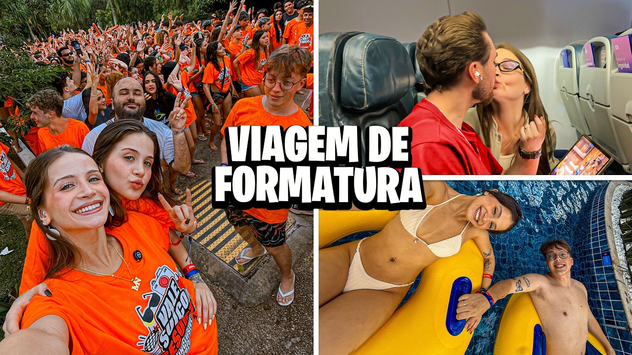Tudo que rolou na nossa viagem de formatura do 9º ano! VÍDEO DE 1 HORA (Vlog real)
