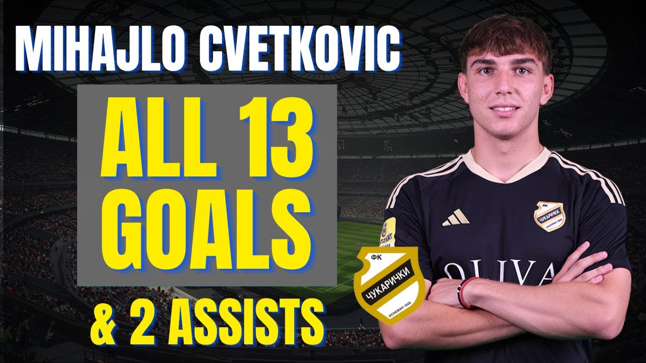 Mihajlo Cvetkovic - ALL 13 GOALS & ASSISTS FOR FK ČUKARIČKI | Skills & Highlights 