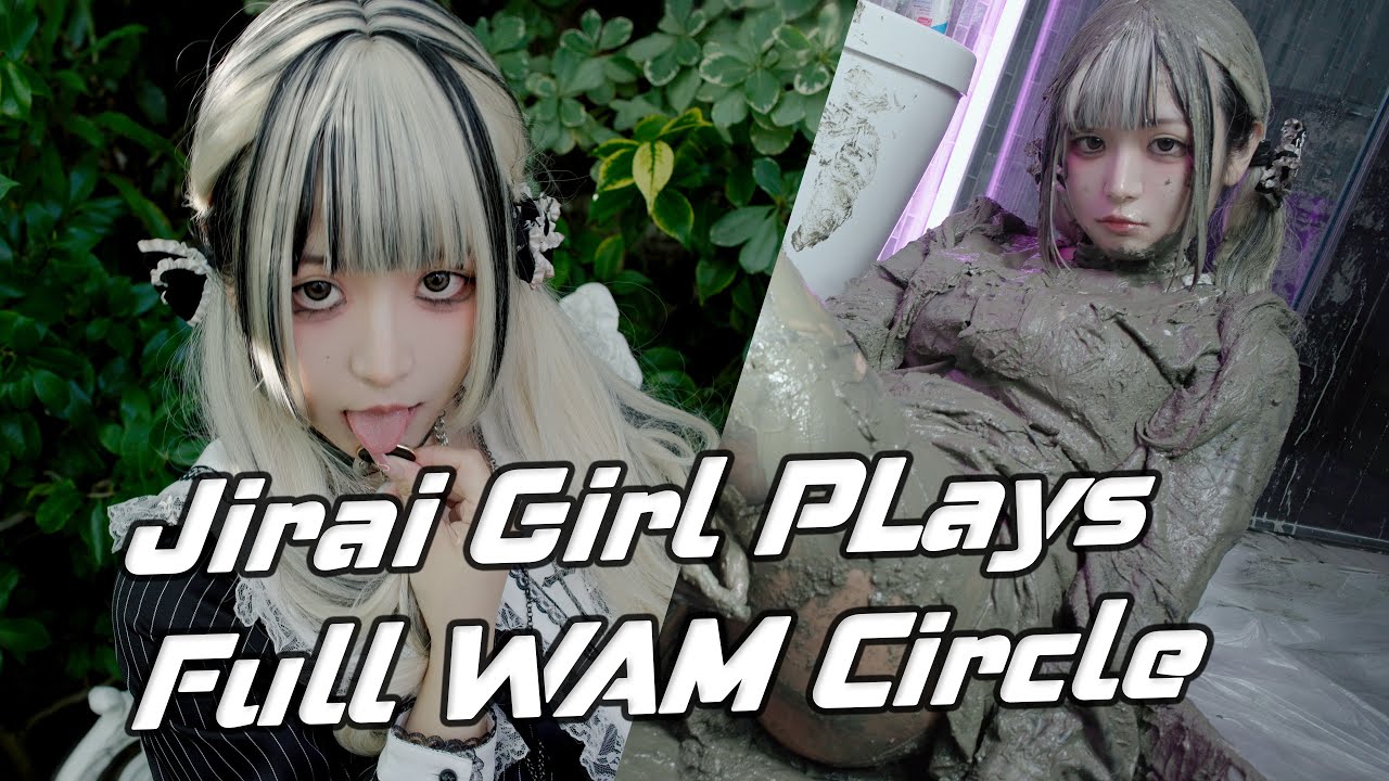 Muddy Messy Wetlook Jirai Kei Girl Ruins MARS Dress with Cream, Black Goo & Mud, Rips it at the End