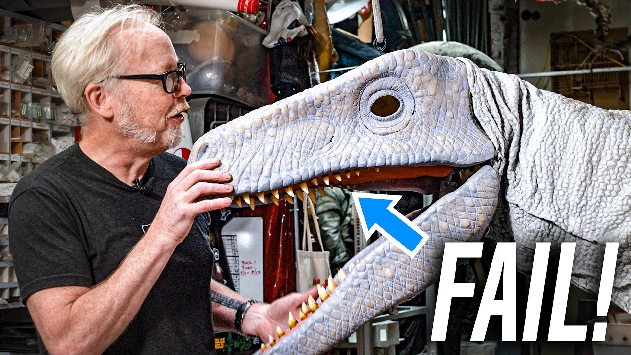 Adam Savage's Dino Build: The Great Jaw Mech Fail (Ep 3)