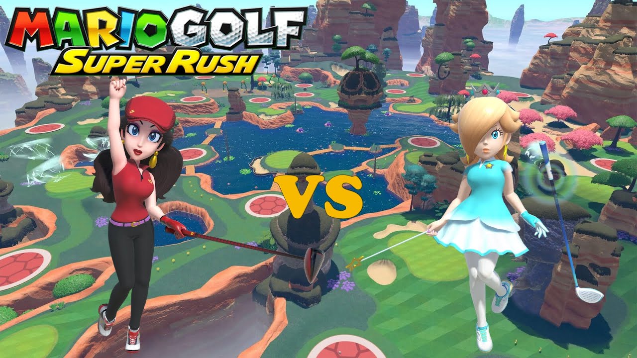Mario Golf: Super Rush - Pauline vs Rosalina - Shelltop Sanctuary