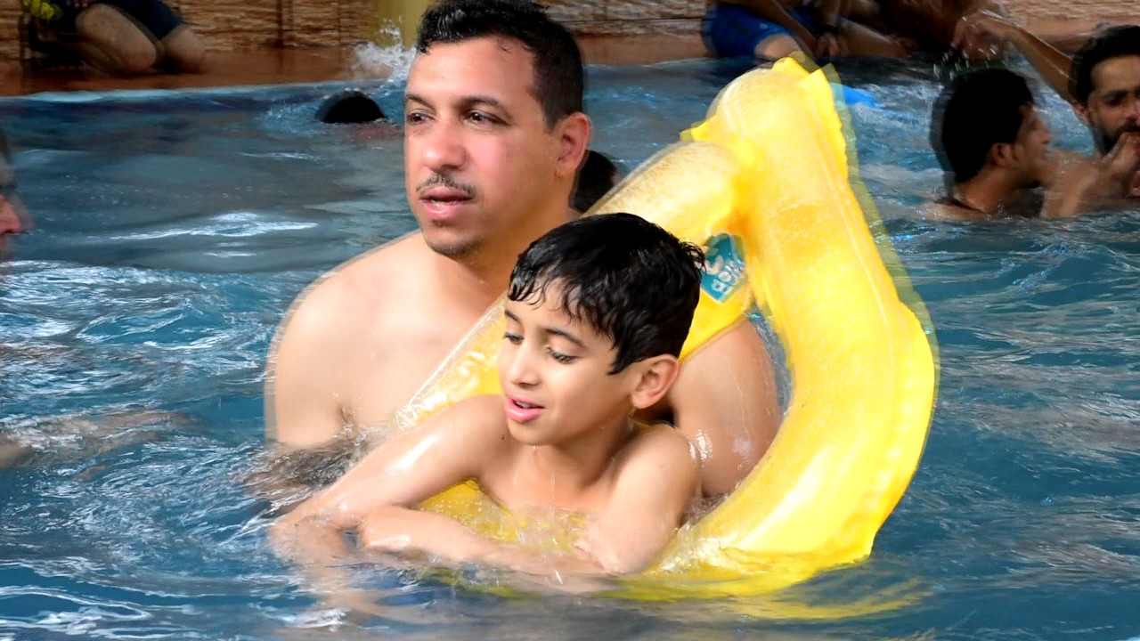 زواج الحماده والعبادي ( السباحة +الزفة )١٤٣٨_٢٠١٧