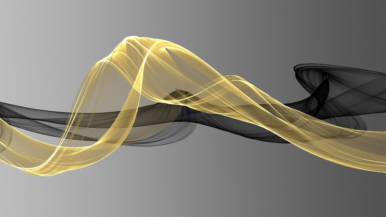 Abstract Black & Gold Flowing Waves Background | Luxury Elegant Motion Design