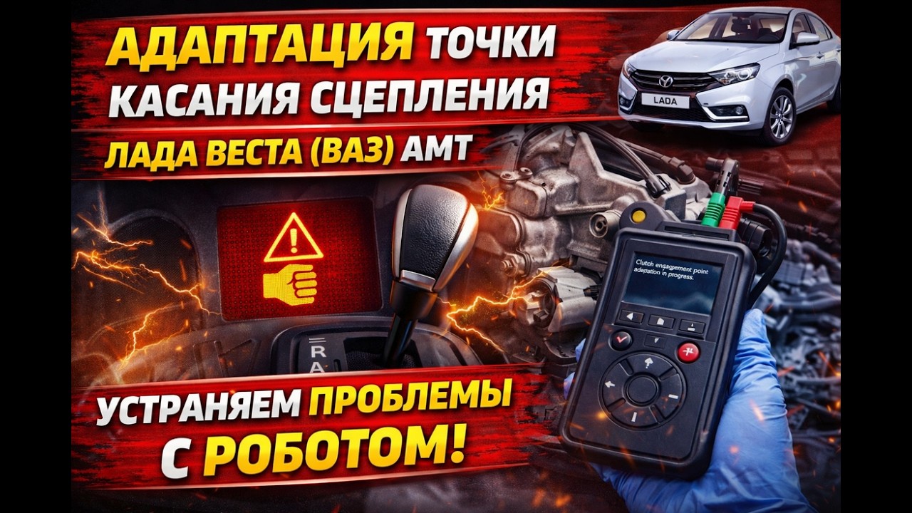 Адаптация точки касания сцепления LADA Веста (ваз))) АМТ , роботизированная коробка