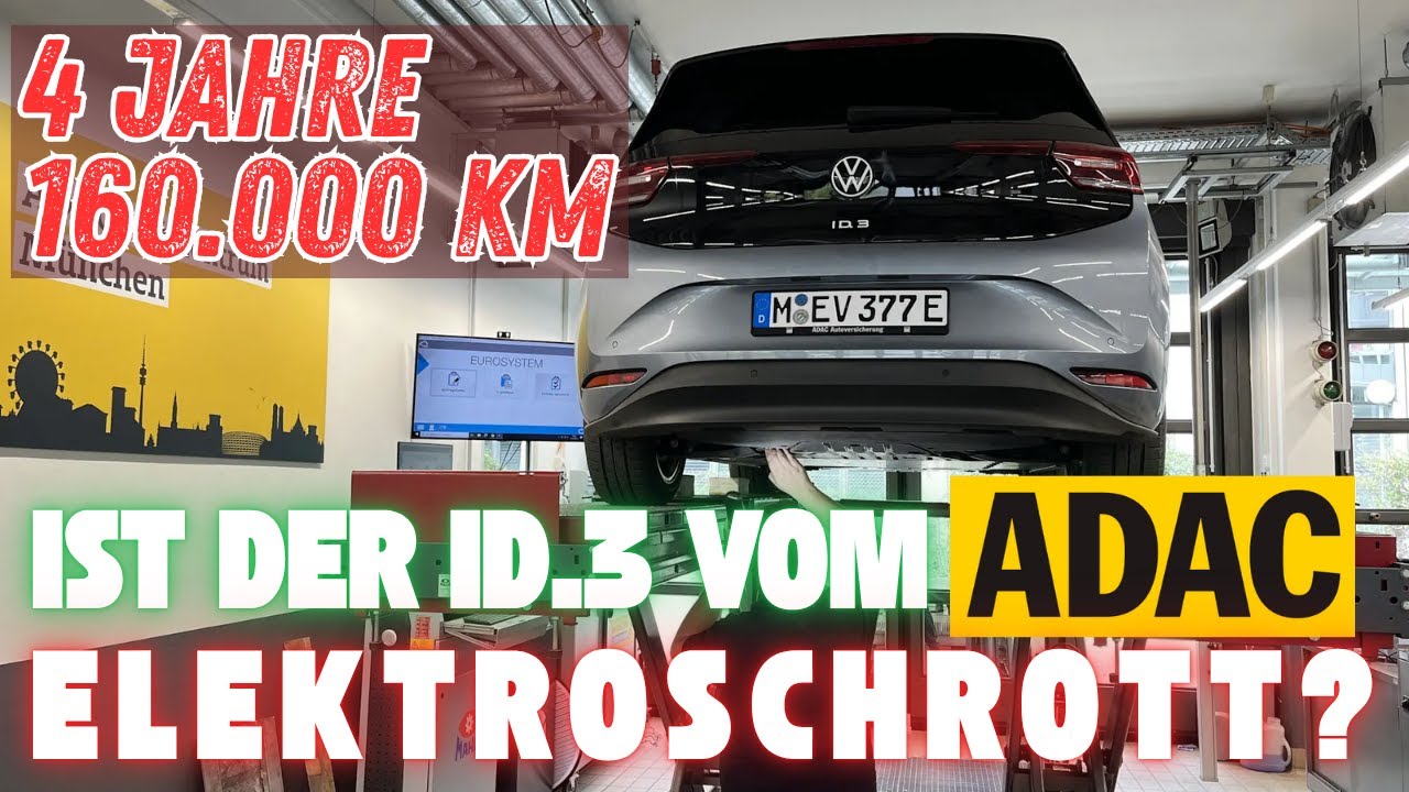 VW ID.3 im ADAC-Dauertest | Ist der Akku nach 4 Jahren und 160 000km ELEKTROSCHROTT?