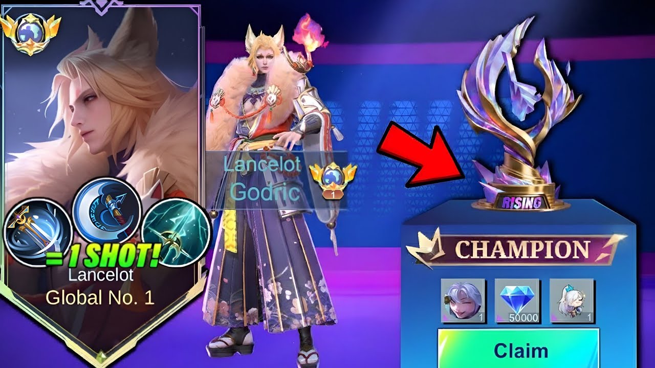 WHEN GLOBAL 1 LANCELOT PLAY IN RISING LEAGUE FINALS (auto champion!!?)
