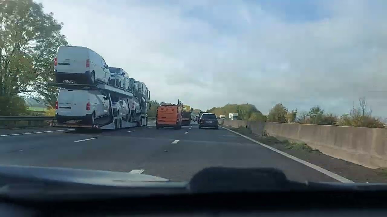 M50 junction 1 to gordano services Bristol M5 southbound
