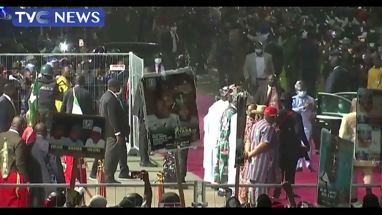 APC National Convention: President Muhammadu Buhari Arrives Eagles Square