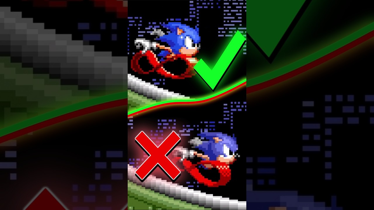 Sonic 1, but with MANIA-STYLE SONIC! ✨ Sonic Forever Mods Shorts #sonicshorts