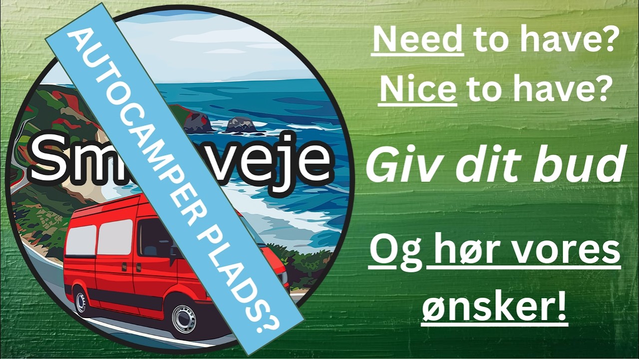 Giv jeres mening til kende!! Luksus eller minimalt? #smaaveje
