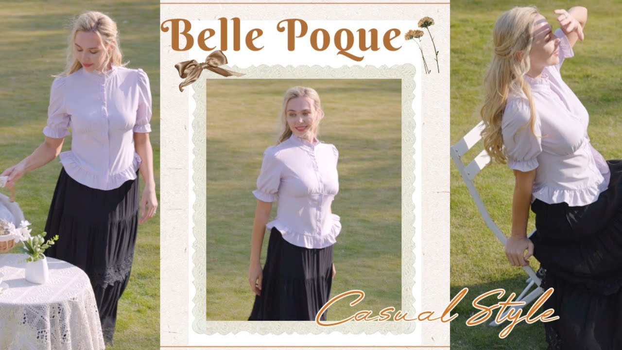 BellePoque Women Vintage Victorian Blouse Shirts#bellepoque #vintagestyle