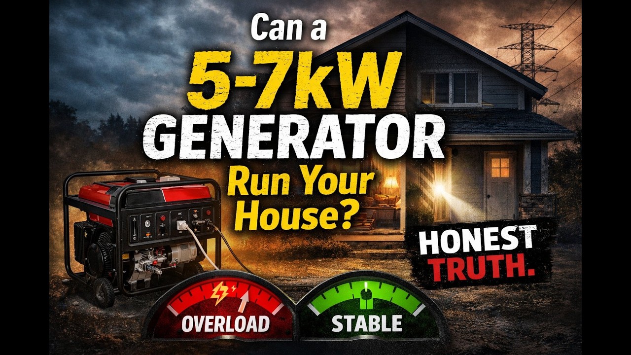 Can a 5&ndash;7kW Generator Really Run a House? Let&rsquo;s Be Honest