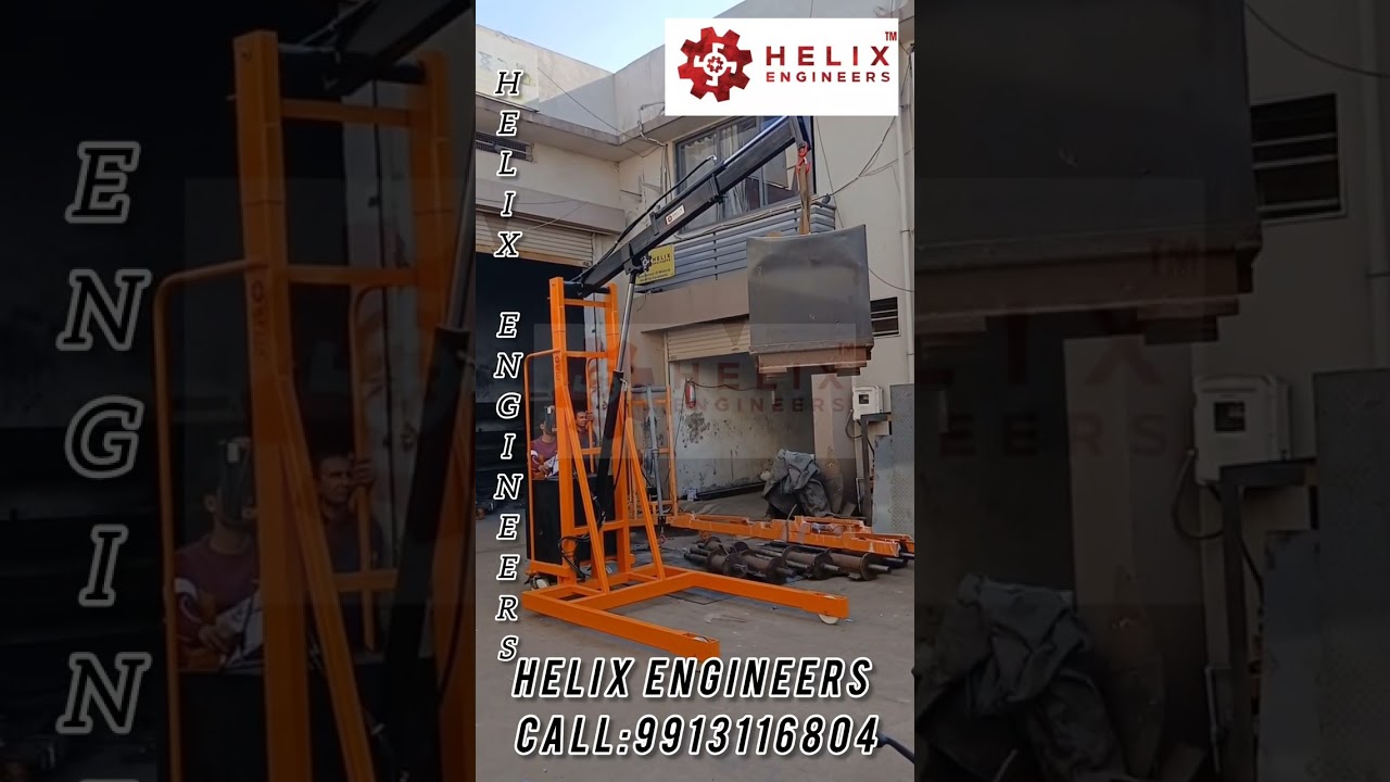 Looking for heavy duty & reliable performance Floor Crane | Helix Engineers | call: 9913116804