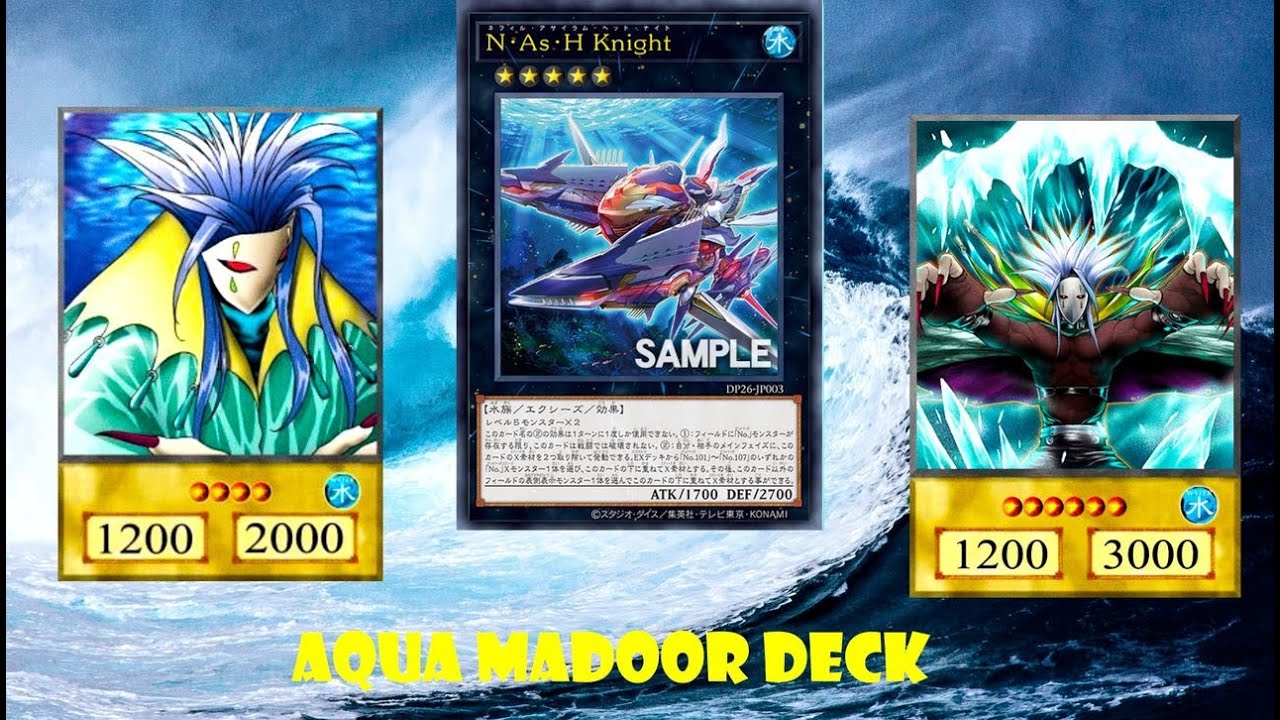 (YGOPRO)Aqua Madoor DECK,Nafil Asylum Heth Knight,Duelists of the Abyss