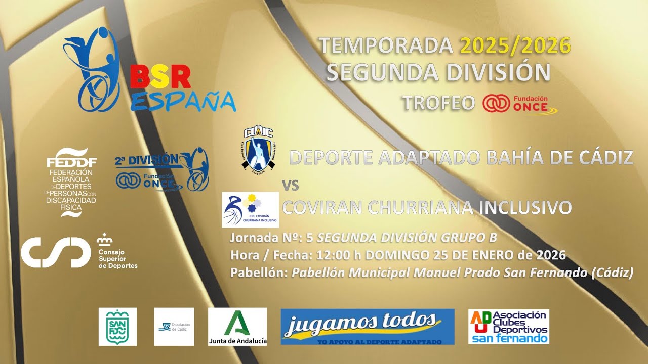 DEPORTE ADAPTADO BAHÍA DE CÁDIZ vs COVIRAN CHURRIANA INCLUSIVO