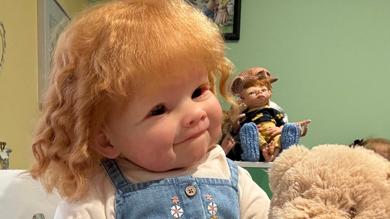 Reborn Tilly ( Raya by Ping Lau) is getting dressed in a new Next de in dungaree outfit 