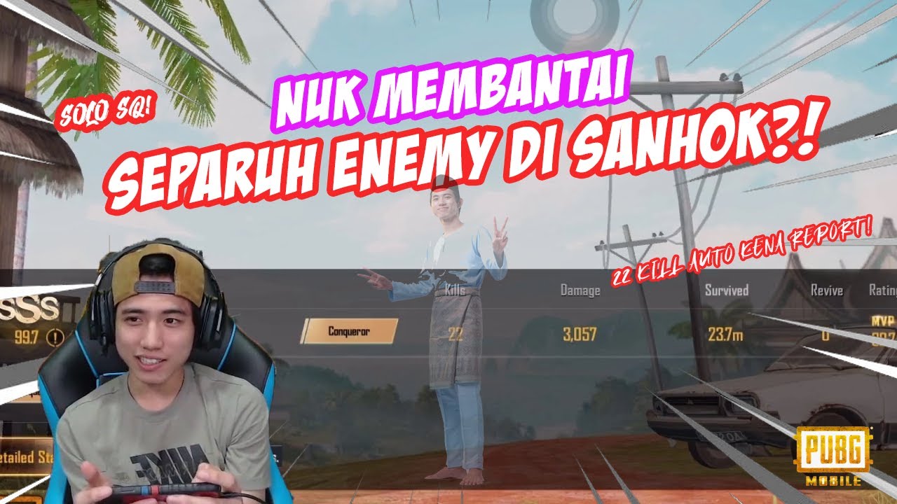 NUKK SOLO SQUAD MEMBANTAI SAMPAI LAST ENEMY SERAH DIRI KE ZONE