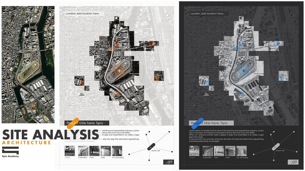 Architecture Site Analysis by Photoshop (Phân tích khu đất Kiến Trúc)