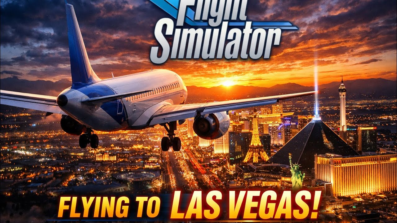 Microsoft flight simulator Los Angeles, California LAX to Las Vegas, Nevada ￼