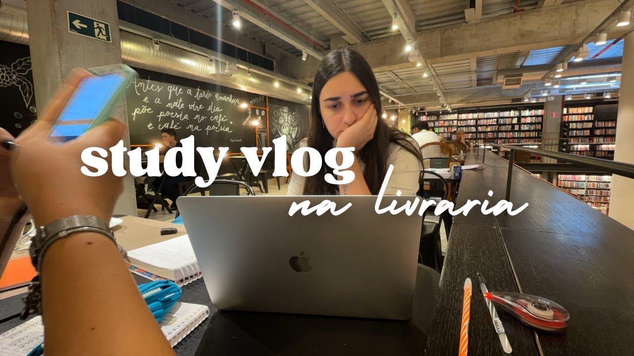 study vlog: estudando idiomas na livraria