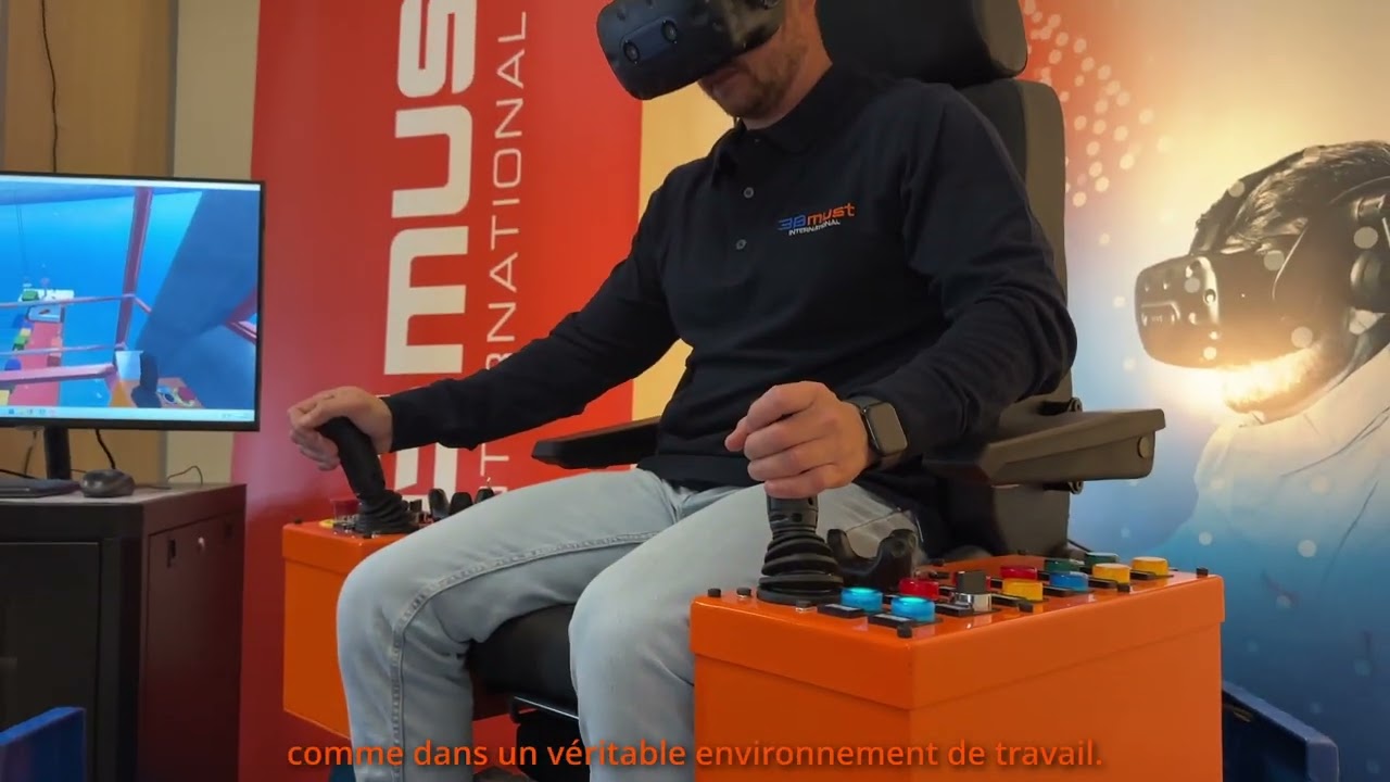 Nouvelle formation pour conducteurs de grue | 3Bmust International – Simulateur VR avancé