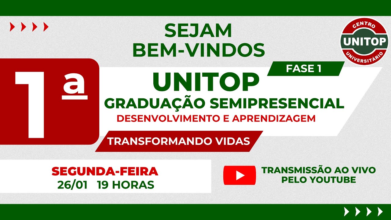 Desenvolvimento e Aprendizagem -Aula 1|Fase1|Sala 1|UNITOP Graduação Semipresencial
