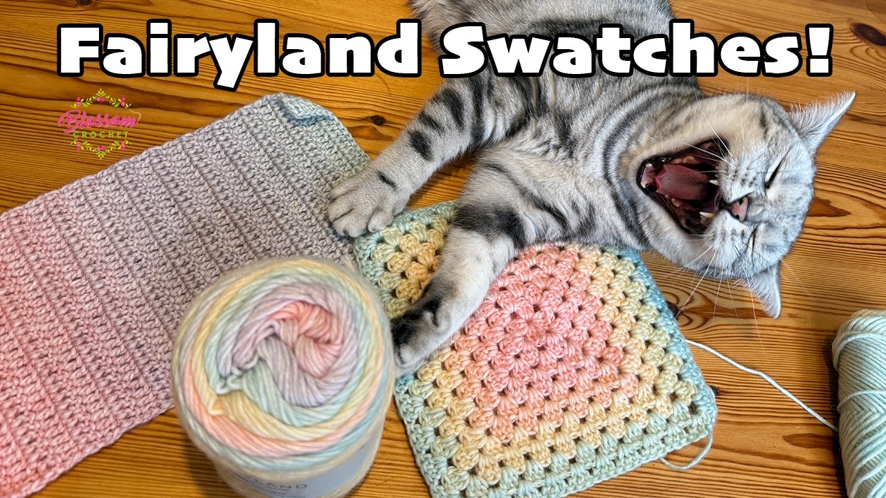 Fairyland Yarn Swatches Samples - As Promised!
