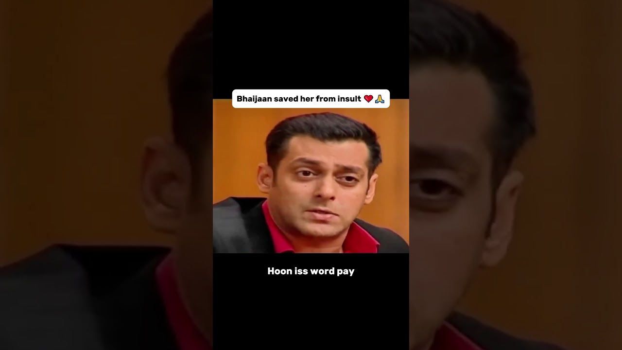 This Is Why He&rsquo;s Called Bhaijaan ❤️🙏 | Saved Her From Insult #shorts #salmankhan #respect